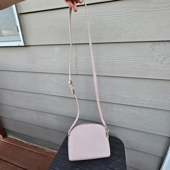 Ralph Lauren Andover Light Pink Crossbody Bag Small Mini Purse Long Strap - Picture 16 of 16